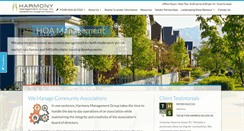 Desktop Screenshot of harmonymanagement.biz